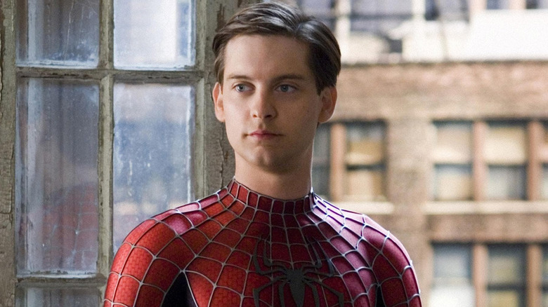 Peter Parker staring