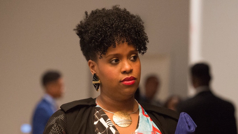 Closeup of TV writer and actress Natasha Rothwell