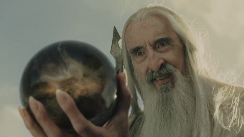 Christopher Lee as Saruman in Lord of the Rings: Return of the King