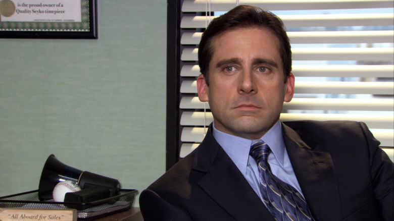 Michael Scott in his office