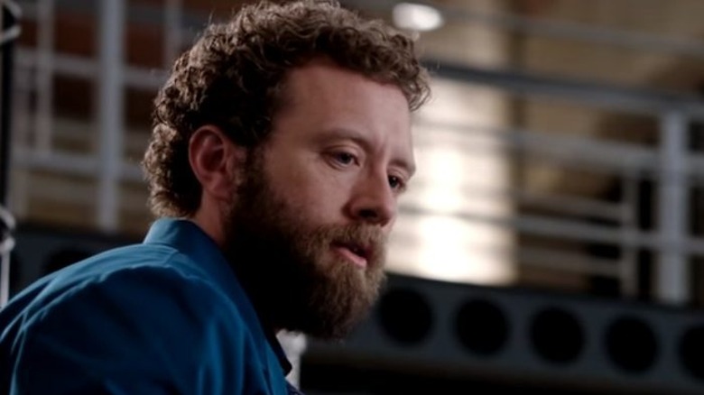 Hodgins looking troubled