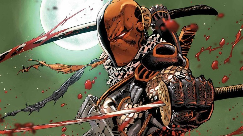 Deathstroke attacking