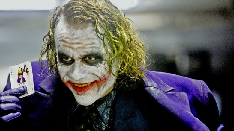 The Joker smiling