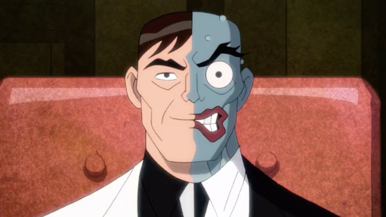 Two-Face smiling