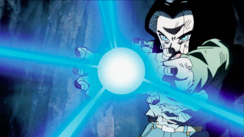 Android 17 charges an attack