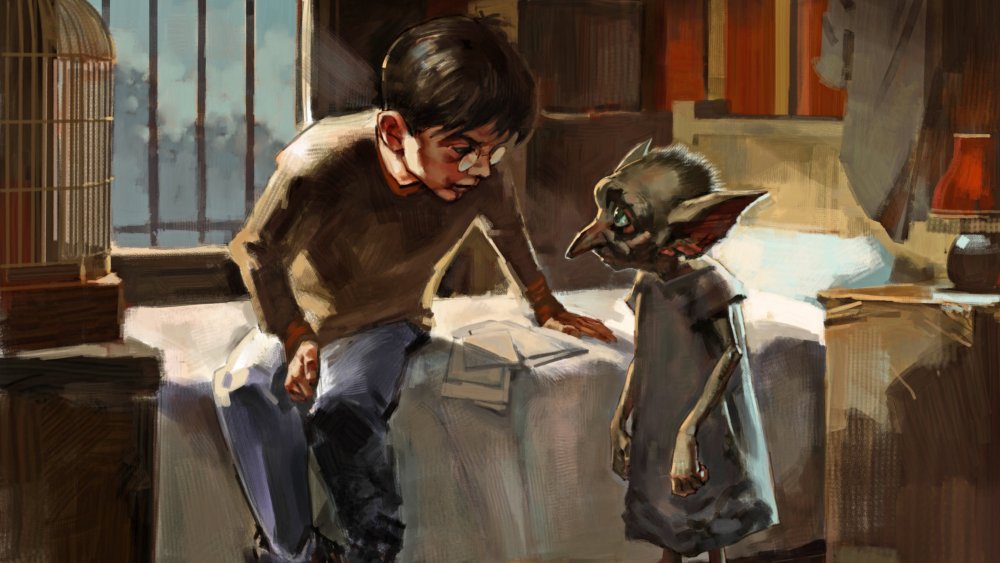 Harry Potter and Dobby in Harry Potter and the Chamber of Secrets