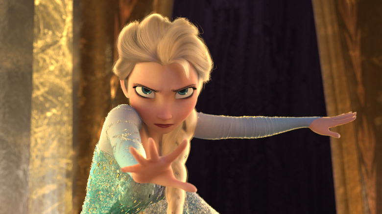 Elsa looking mad