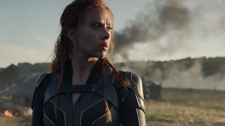 Black Widow stares into the distance