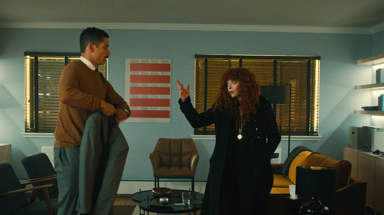 Nadia and Alan arguing in Russian Doll