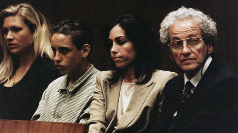 Heidi Fleiss looking sullen during her trial