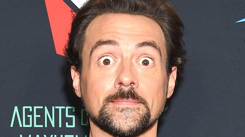 Kevin Smith looking bug-eyed