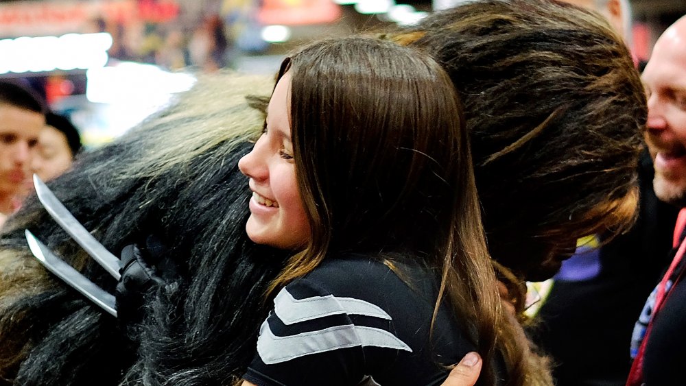 Chewbacca cosplay hugs 