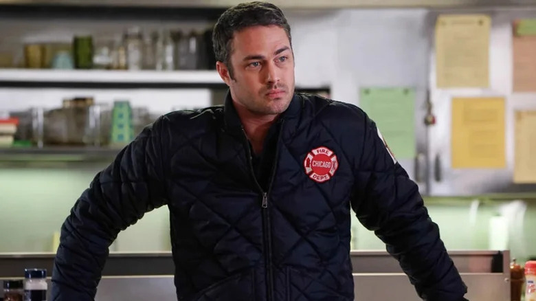 Severide wearing black jacket