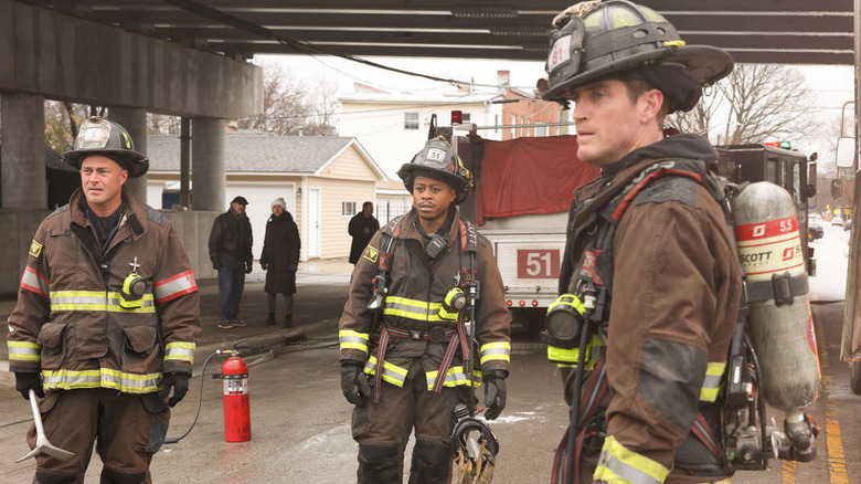 Firehouse 51 crew members staring