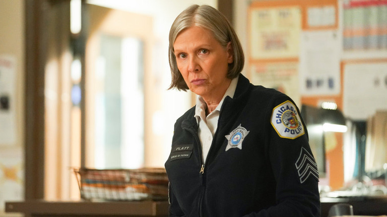 Amy Morton as Trudy Platt in Chicago P.D. office