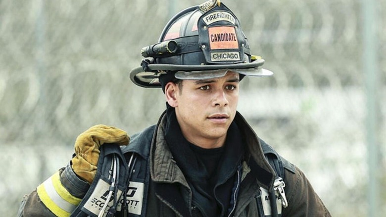 Charlie Barnett as Peter Mills on Chicago Fire 