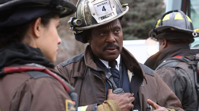 Eamonn Walker in firefighter gear