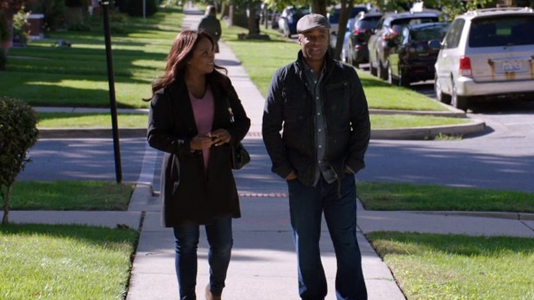 Ben and Maggie walking 