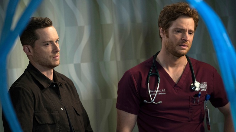 Will and Jay Halstead in hospital