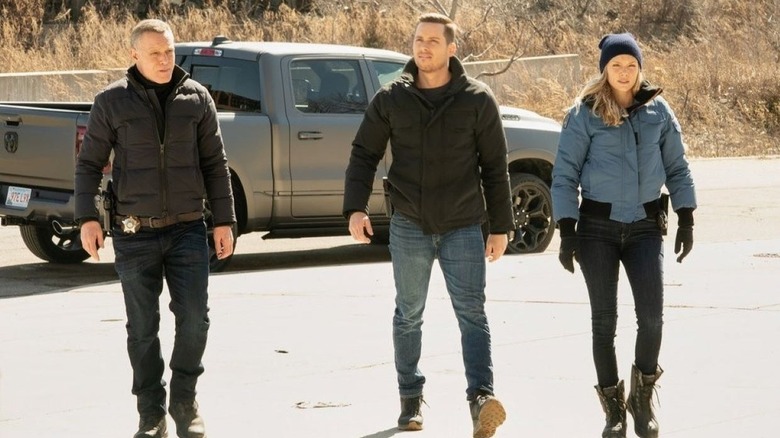 Jason Beghe, Jesse Lee Soffer and Tracy Spiradakos on "Chicago P.D."