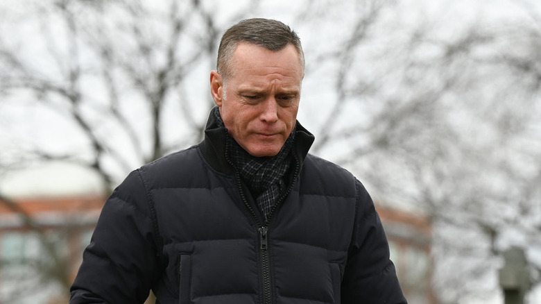 Jason Beghe looking somber