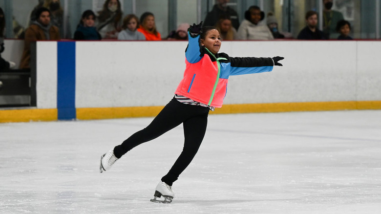 Makayla from Chicago PD ice skating