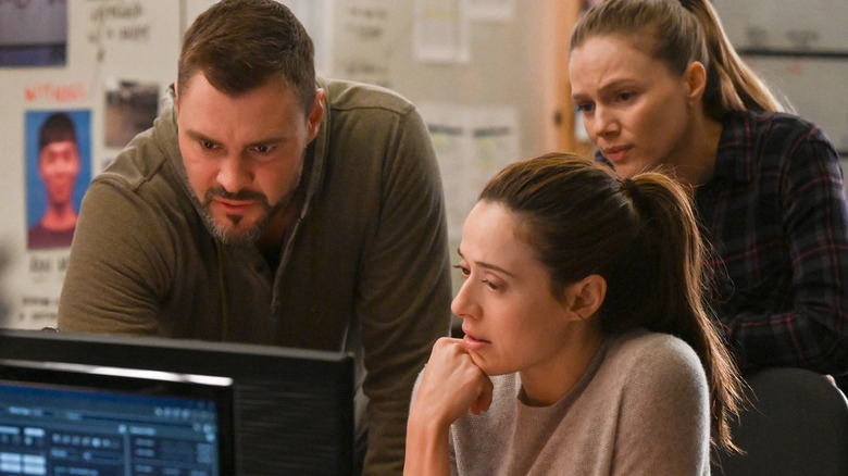 Ruzek looking at computer screen