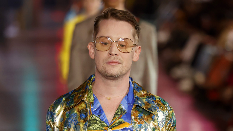 Macaulay Culkin on a Gucci runway