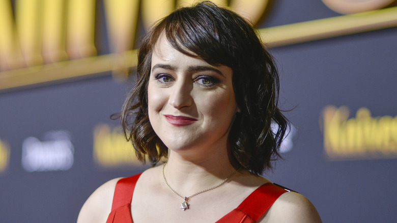 Mara Wilson on red carpet