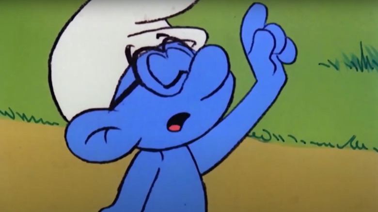 Brainy lectures the Smurfs