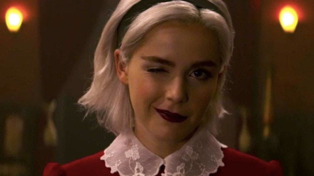 Sabrina Spellman winking