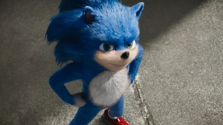 Ugly Sonic looking up