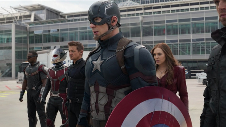 Captain America and his superhero allies