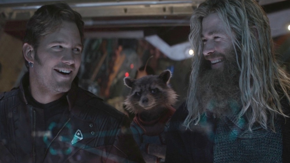 Peter Quill and Thor and Rocket