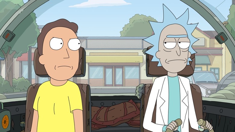 Jerry staring down Rick