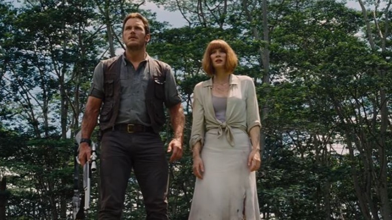 Owen and Claire in Jurassic World 