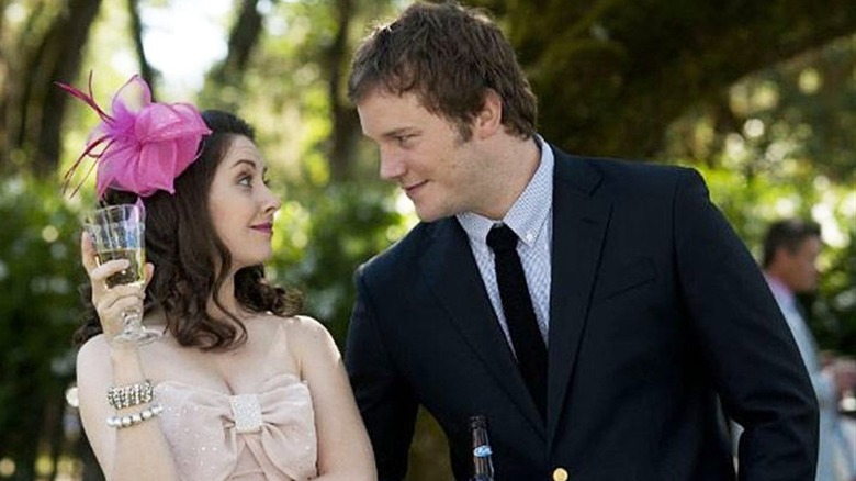 Alison Brie and Chris Pratt in The Five Year Engagement