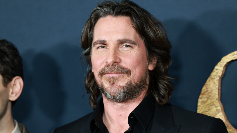 Christian Bale posing
