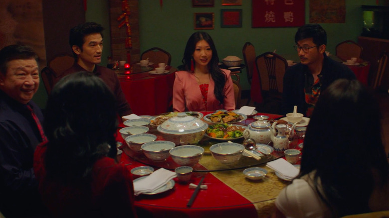 Shen family eating together