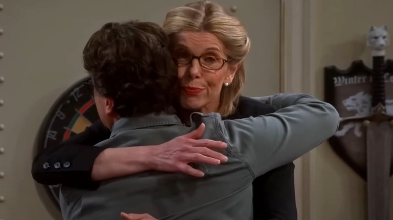 Beverly and Leonard hug