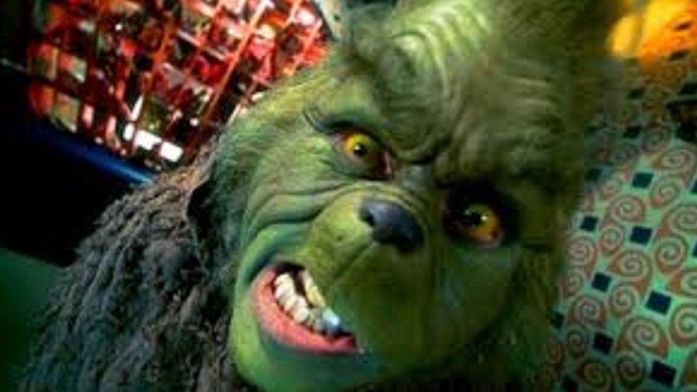 Jim Carrey as the Grinch in How the Grinch Stole Christmas