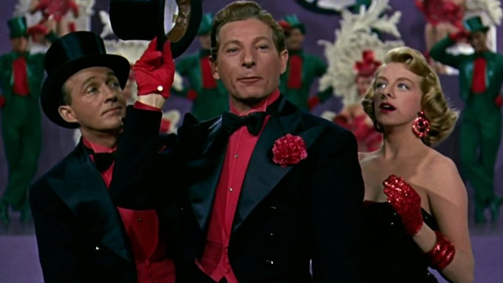 Bing Crosby as Bob Wallace, Danny Kaye as Phil Davis, and Rosemary Clooney as Betty Haynes in White Christmas