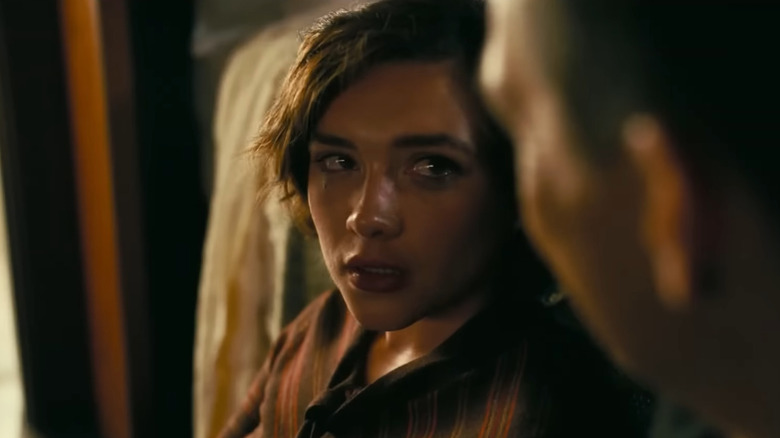 Florence Pugh crying