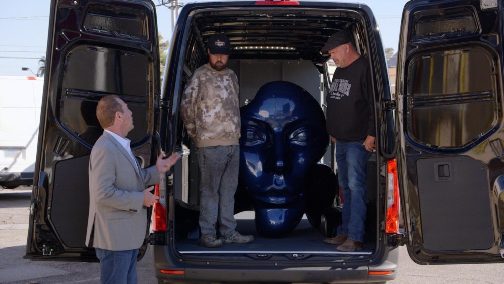 Chumlee and Harrison in back of van