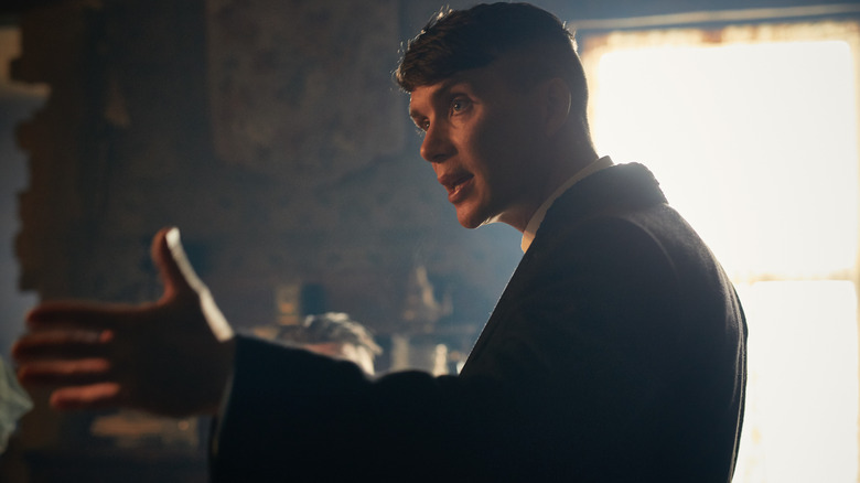 Thomas Shelby talking 