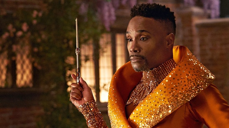 Fab G holding a wand Cinderella 2021 movie