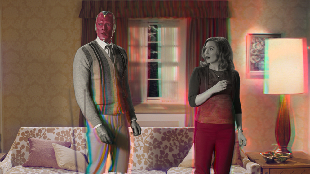 Paul Bettany and Elizabeth Olsen in WandaVision