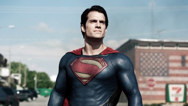 Henry Cavill in the Superman suit