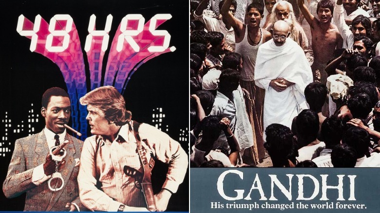 posters for 48 Hrs and Gandhi