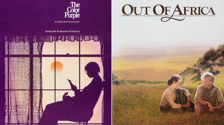 Posters for Color Purple and Out of Africa